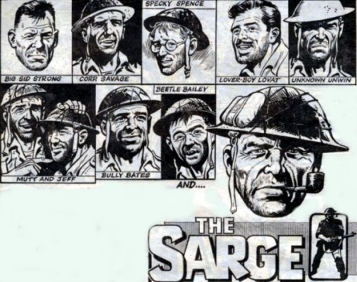Image result for sarge battle comic